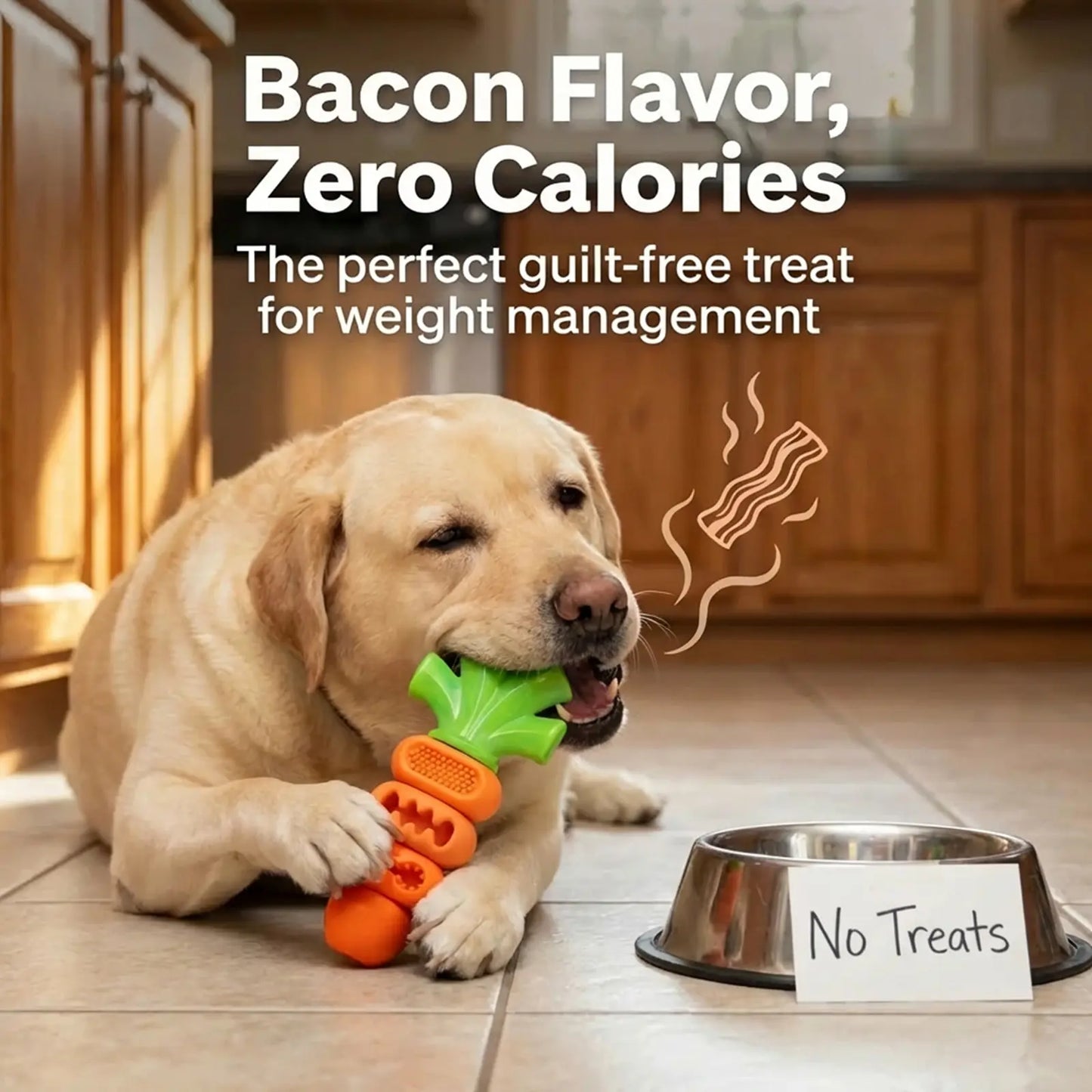 Aggressive Chewer Dog Toys, Durable Carrot Leaf Design for Teeth Cleaning & Mental Stimulation